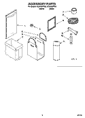 ACCESSORY PARTS Diagram and Parts List for GC900QPPQ2  Whirlpool Trash Compactor