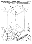 CABINET PARTS Diagram and Parts List for KSCS23FTMS02  KitchenAid Refrigerator