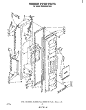 FREEZER DOOR Diagram and Parts List for ED26MM1LWR0  Whirlpool Refrigerator