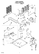UNIT Diagram and Parts List for 8VET0WPKKQ00  Whirlpool Refrigerator