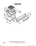 BROILER Diagram and Parts List for FLP330VW0  Roper Range