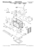 OVEN PARTS Diagram and Parts List for KEBS109BBL00  KitchenAid Wall Oven