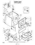 SECTION Diagram and Parts List for LE7000XMW1  Whirlpool Dryer