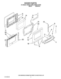 DOOR PARTS Diagram and Parts List for GW397LXUS06  Whirlpool Range