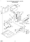 AIRFLOW AND CONTROL Diagram and Parts List for ACM102XE0  Whirlpool Air Conditioner