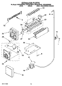 ICEMAKER PARTS, OPTIONAL PARTS (NOT INCLUDED) Diagram and Parts List for KSCS23FSBT01  KitchenAid Refrigerator