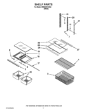 SHELF PARTS Diagram and Parts List for EB9SHKXVQ04  Whirlpool Refrigerator