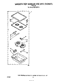 SMOOTH TOP RCK893 Diagram and Parts List for RS576PXP1  Whirlpool Range