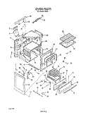 Part Location Diagram of 4338606 Whirlpool Broiler Hinge (Left)