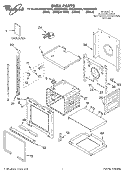 OVEN, LITERATURE Diagram and Parts List for GBS307PDB9  Whirlpool Wall Oven
