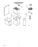 ACCESSORY PARTS Diagram and Parts List for TU8100XTP3  Whirlpool Trash Compactor