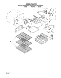 OVEN Diagram and Parts List for KESH307BBL3  KitchenAid Range