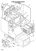 OVEN CHASSIS PARTS Diagram and Parts List for IHP33802  Inglis Range