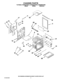 CHASSIS PARTS Diagram and Parts List for KGRS505XBL03  KitchenAid Range