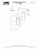 CONTROL PANEL PARTS Diagram and Parts List for TMH16XST4  Estate Microwave