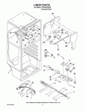 LINER PARTS Diagram and Parts List for T8RXNGFWD02  Estate Refrigerator