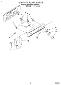 CONTROL PANEL Diagram and Parts List for FEP310BW0  Roper Range