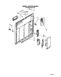 INNER DOOR Diagram and Parts List for WU5750Y0  Roper Dishwasher