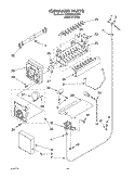 ICEMAKER Diagram and Parts List for 3XED5SHQKQ00  Whirlpool Refrigerator