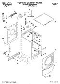 Part Location Diagram of WPW10242507 Whirlpool Panel