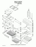 SHELF PARTS Diagram and Parts List for IX5HHEXWS06  Whirlpool Refrigerator