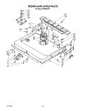 DOOR AND LATCH Diagram and Parts List for KUDS22CT0  KitchenAid Dishwasher