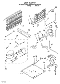 UNIT Diagram and Parts List for KTRS21KFAL00  KitchenAid Refrigerator