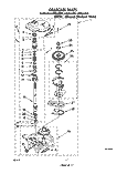 GEARCASE Diagram and Parts List for LSV8244BN0  Whirlpool Washer