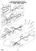 WIRING HARNESS Diagram and Parts List for KEMS306BBL0  KitchenAid Wall Oven