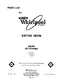 SECTION Diagram and Parts List for LE5790XPW0  Whirlpool Dryer