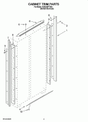 CABINET TRIM PARTS Diagram and Parts List for KSSO48FTX03  KitchenAid Refrigerator