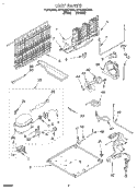UNIT Diagram and Parts List for ET16JMXDW00  Whirlpool Refrigerator