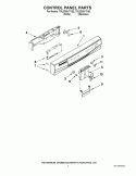 CONTROL PANEL PARTS Diagram and Parts List for 7GU2300XTVS2  Whirlpool Dishwasher
