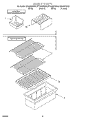 SHELF Diagram and Parts List for ET14JMXGN01  Whirlpool Refrigerator