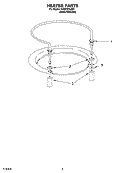 HEATER PARTS Diagram and Parts List for KUDK01ILBS1  KitchenAid Dishwasher