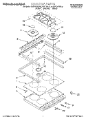 COOKTOP Diagram and Parts List for KGST307FAL0  KitchenAid Range