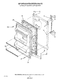 REFRIGERATOR DOOR , NOT ILLUSTRATED Diagram and Parts List for RT14DCYVW01  Roper Refrigerator