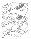 UNIT, LIT/OPTIONAL Diagram and Parts List for ET18AK1LWR0  Whirlpool Refrigerator