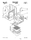 OVEN Diagram and Parts List for RB120PXYB3  Whirlpool Wall Oven