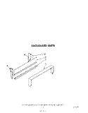 BACKGUARD Diagram and Parts List for SF010ESRW0  Whirlpool Range