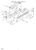 CONTROL PANEL Diagram and Parts List for GCA2781XSW1  Whirlpool Washer