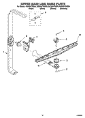 UPPER WASH AND RINSE PARTS Diagram and Parts List for KUDK01TKBS0  KitchenAid Dishwasher