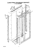 CABINET TRIMS AND BREAKER TRIM Diagram and Parts List for KSSS48DWX00  KitchenAid Refrigerator