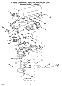 CASE, GEARING AND PLANETARY UNIT AND ACCESSORY PARTS Diagram and Parts List for 4KV25H0XER4  KitchenAid Mixer