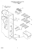 FREEZER LINER Diagram and Parts List for 6ED22PKXFW00  Whirlpool Refrigerator