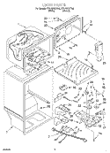 LINER Diagram and Parts List for ET21GKXHT02  Whirlpool Refrigerator