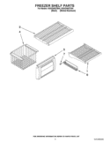 FREEZER SHELF PARTS Diagram and Parts List for KSSO36QTB04  KitchenAid Refrigerator