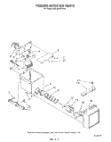 Part Location Diagram of WP2188241 Whirlpool Ice Auger Dispenser Motor