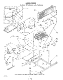 UNIT Diagram and Parts List for KLFF15MSWH10  KitchenAid Freezer
