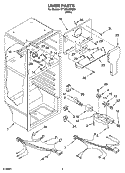 LINER PARTS Diagram and Parts List for CT16SKXRQ00  Whirlpool Refrigerator
